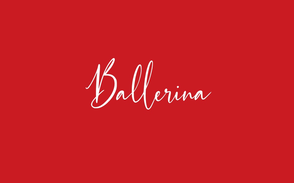 Ballerina font big