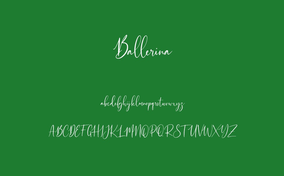 Ballerina font