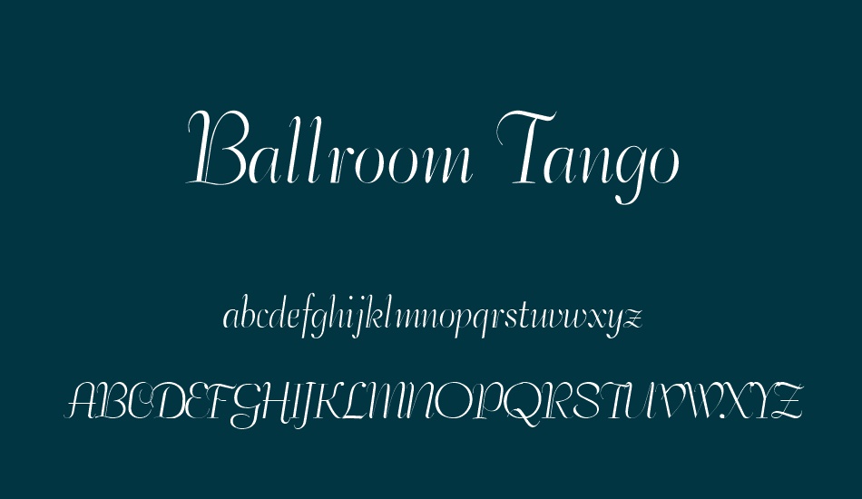 ballroom-tango font