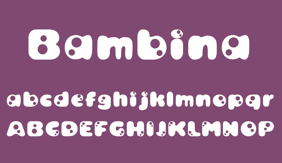 bambina font