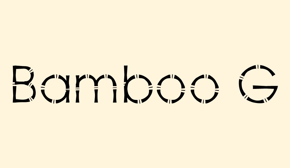 bamboo-gothic font big