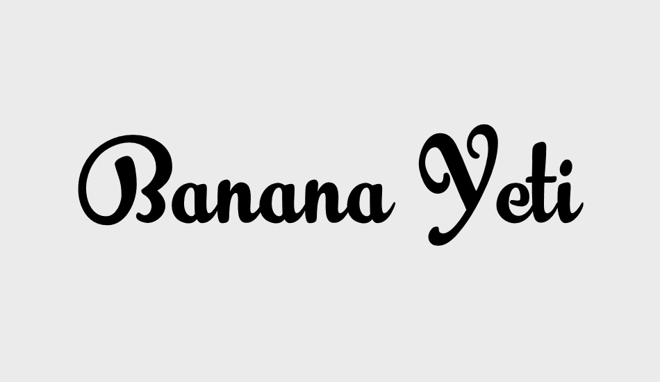 banana-yeti font big