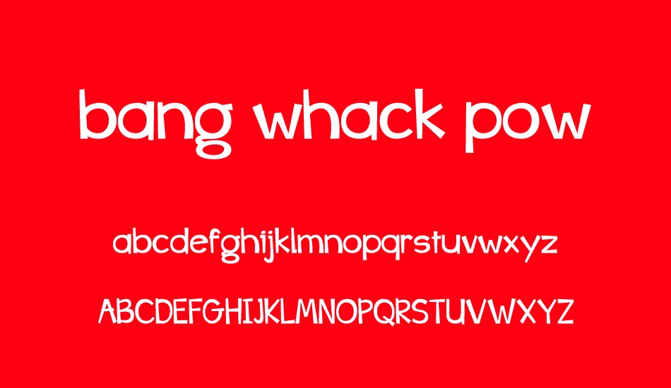 bang-whack-pow font