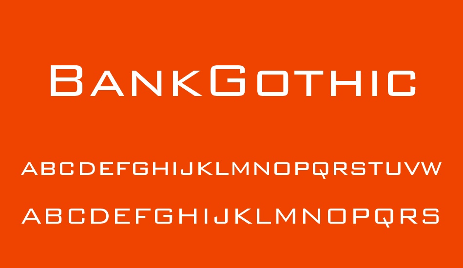 bankgothic-lt-bt font