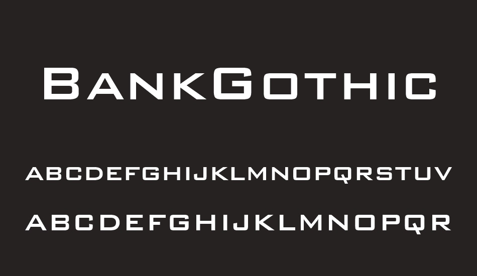 bankgothic-md-bt font