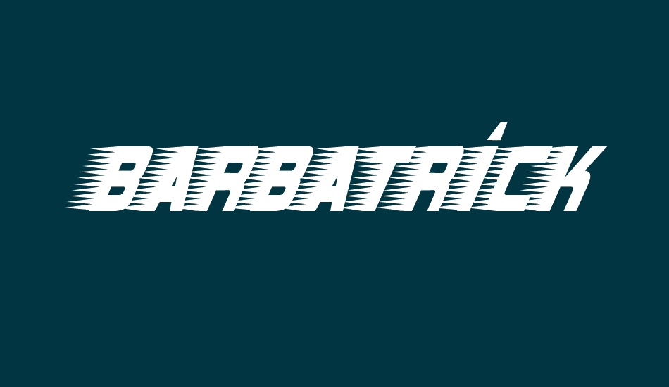 barbatrick font big