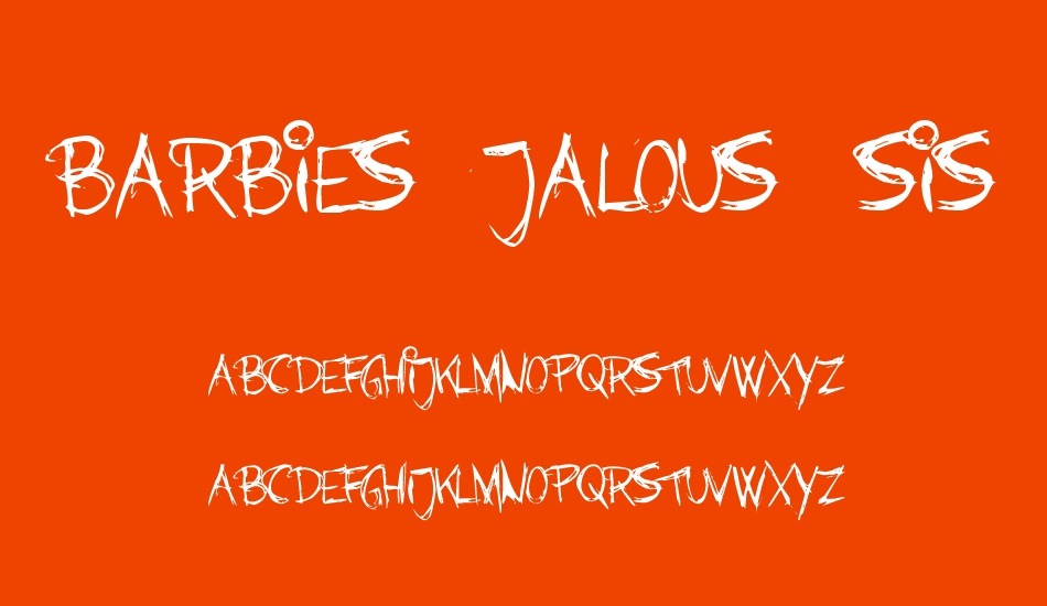 barbies-jalous-sisters font