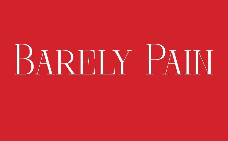 Barely Painter font big