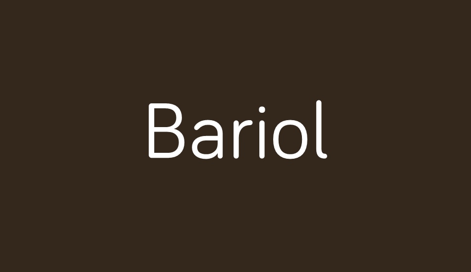 bariol-regular font big
