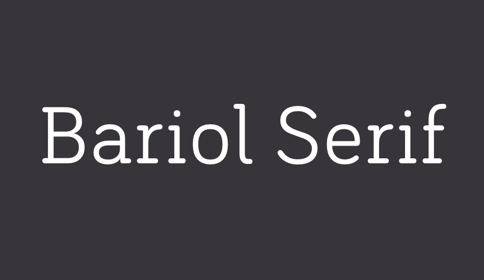 bariol-serif-regular font big