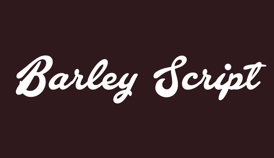 barley-script-personal-use font big