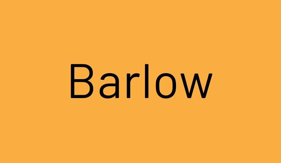 barlow font big