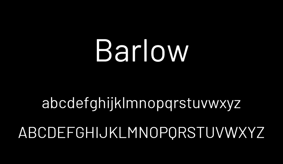 barlow font