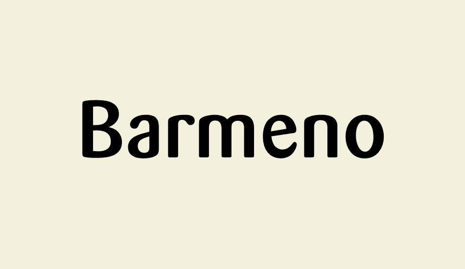 barmeno-regular font big