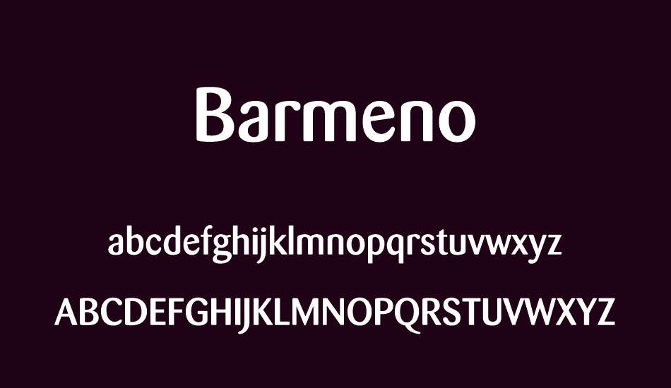 barmeno-regular font
