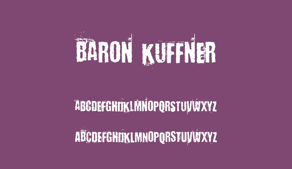 baron-kuffner font