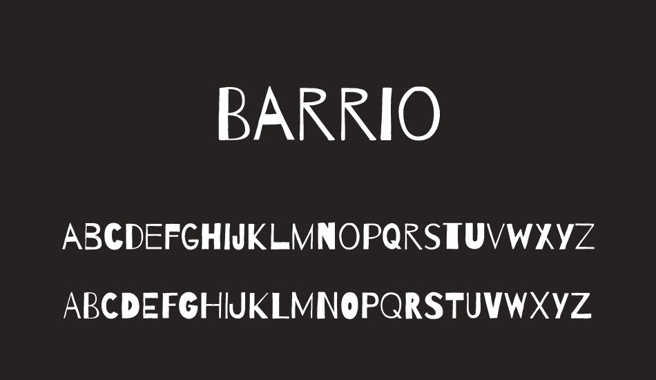 barrio font