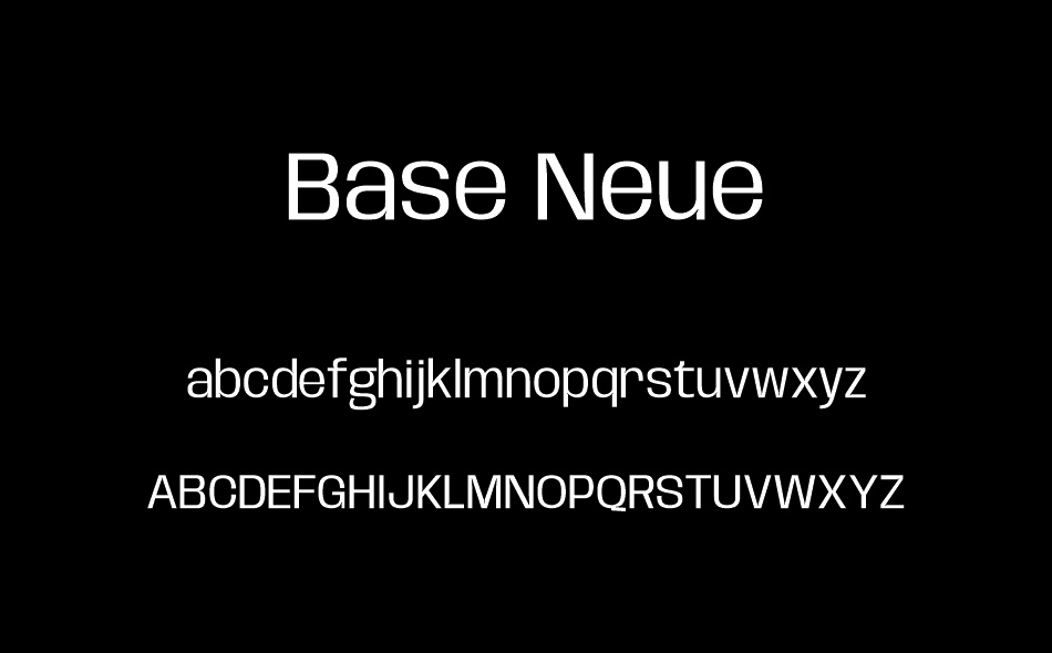 Base Neue font