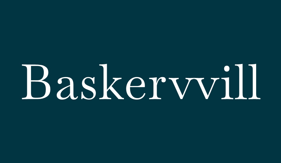 baskervville font big