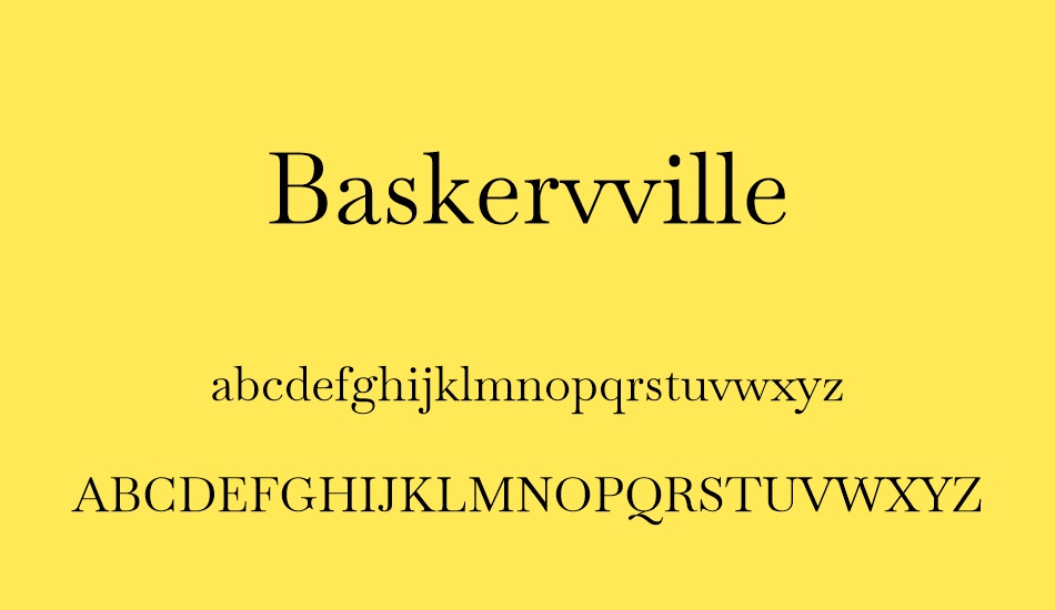 baskervville font