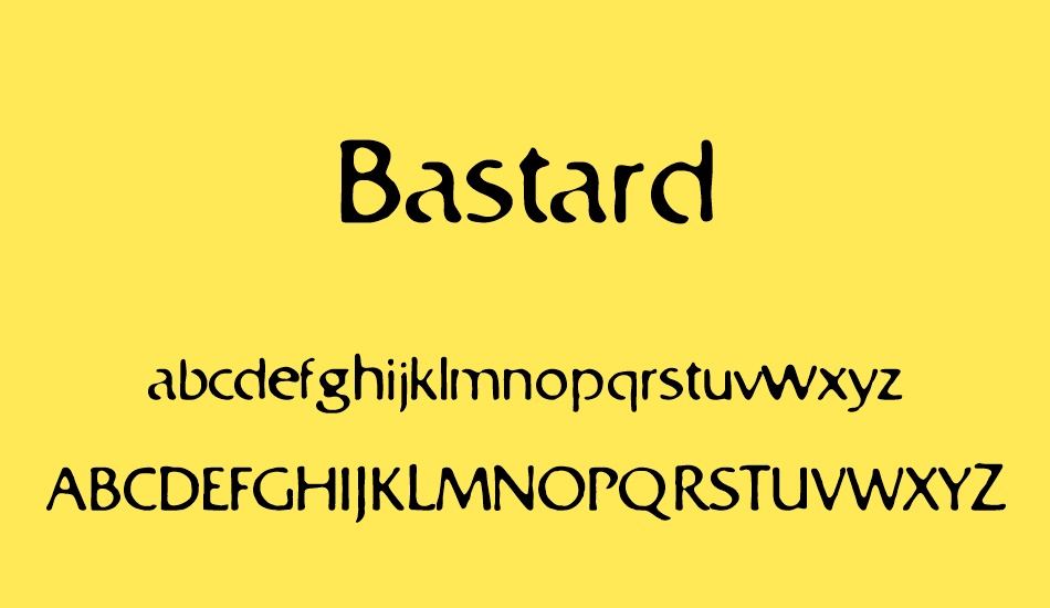 bastard font