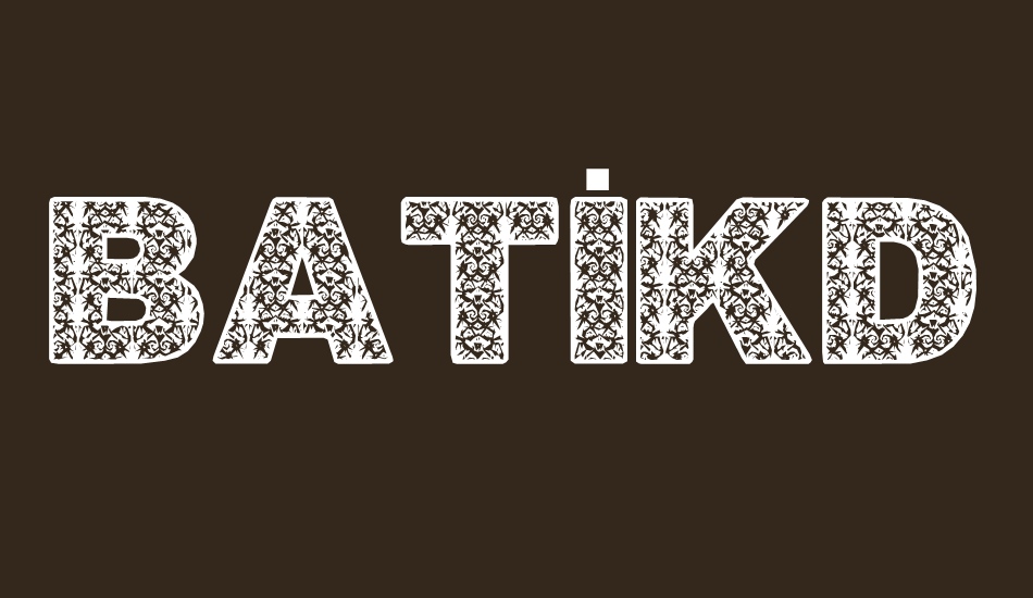 batikdayakfont font big