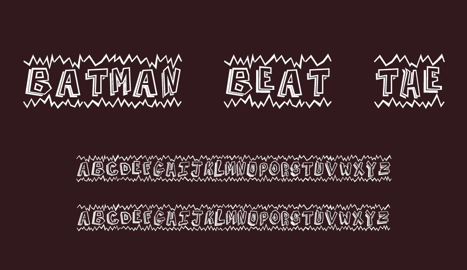 batman-beat-the-hell-outta-me font