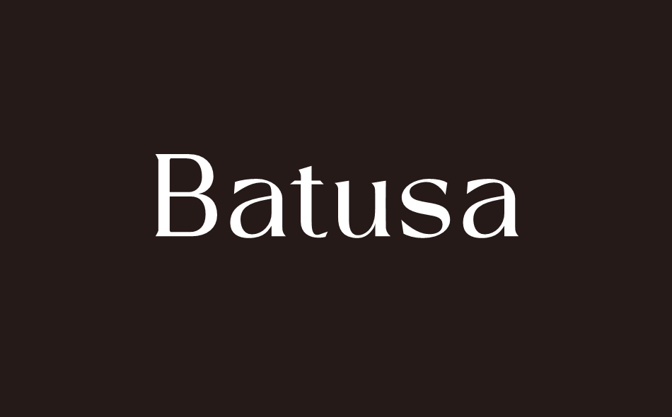 Batusa font big