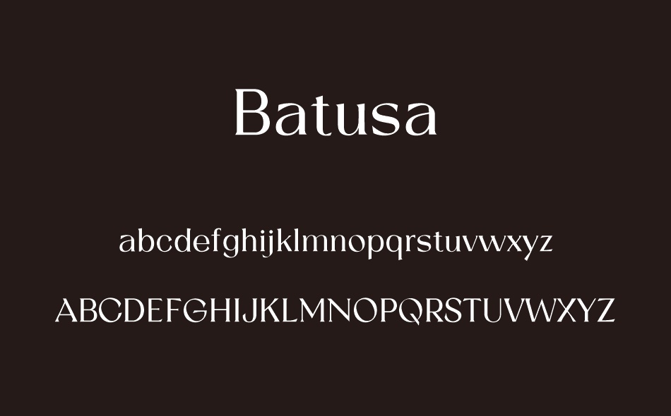 Batusa font