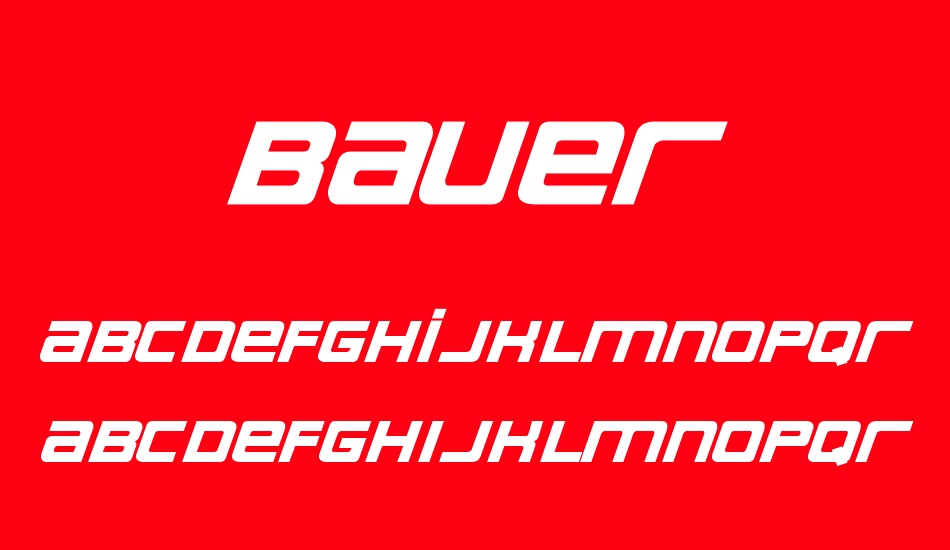 bauer font