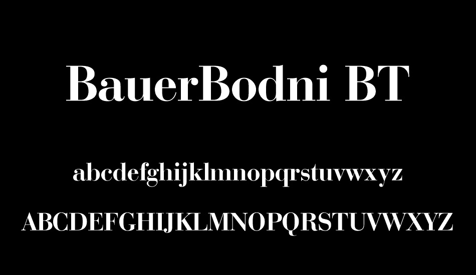 bauerbodni-bt font