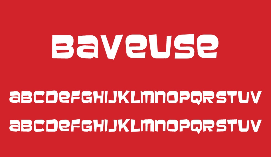 baveuse font