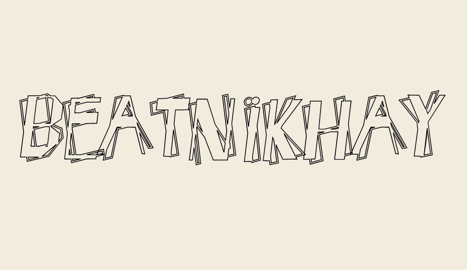 beatnikhayseed font big