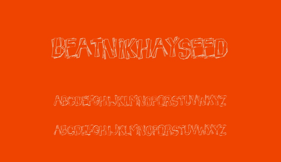 beatnikhayseed font