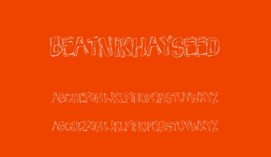 beatnikhayseed font