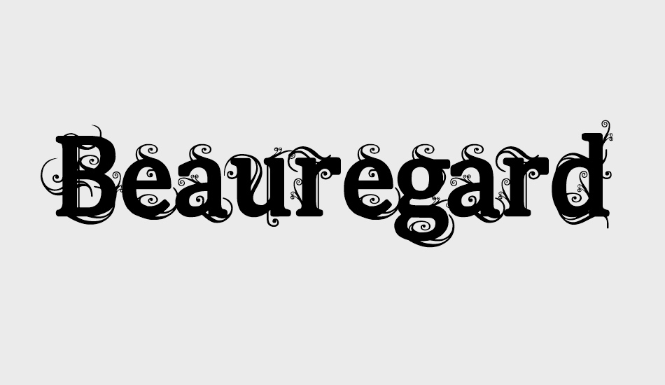 beauregard font big