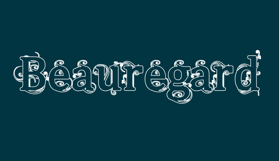 beauregard-hollow font big