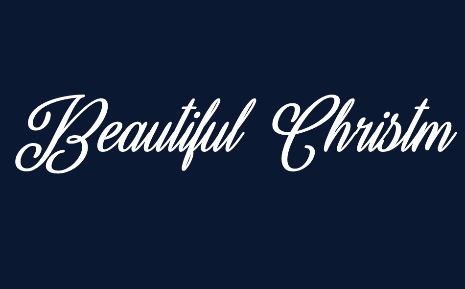 Beautiful Christmas font big