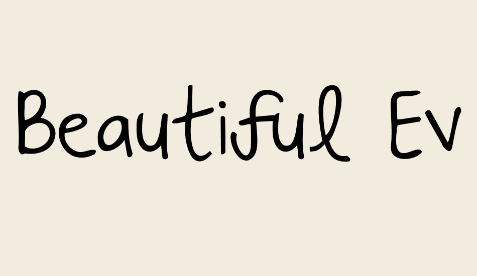 beautiful-every-time font big