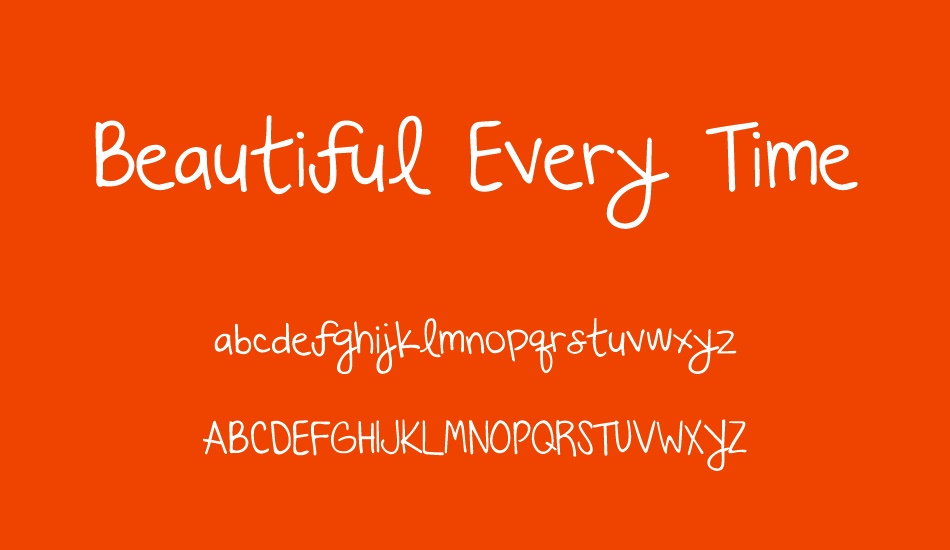 beautiful-every-time font