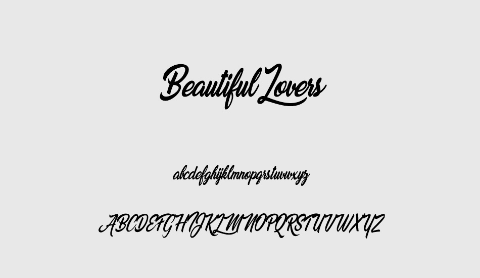 beautiful-lovers-personal-use font