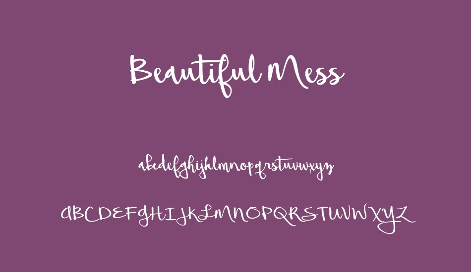 beautiful-mess font