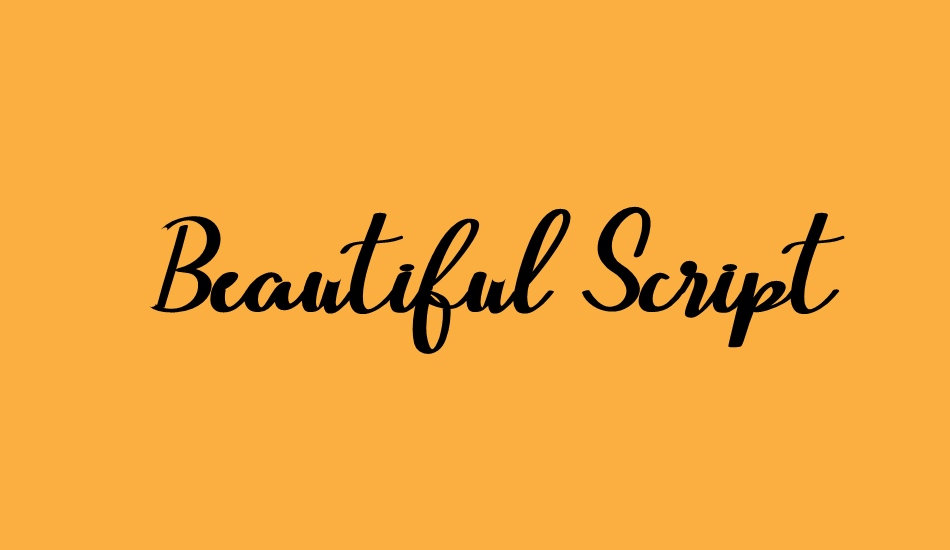 beautiful-script font big