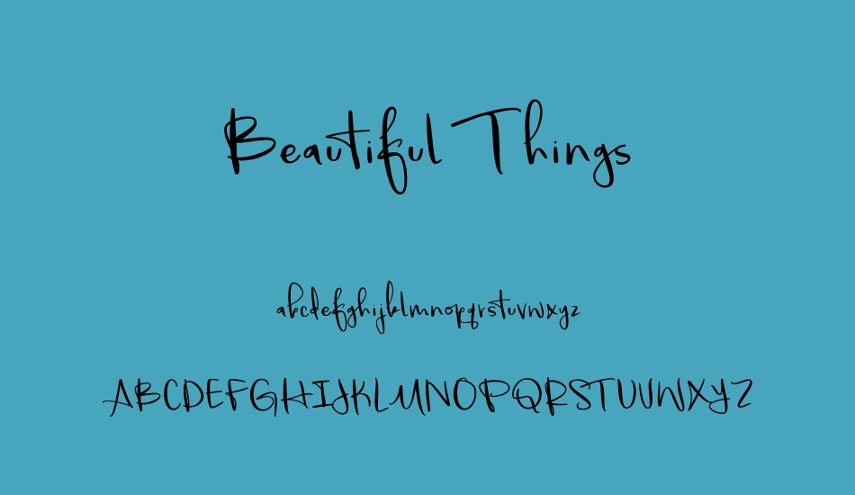 beautiful-things font