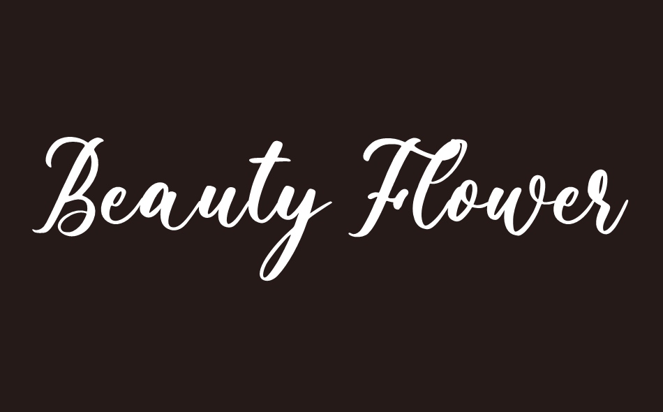 Beauty Flower font big