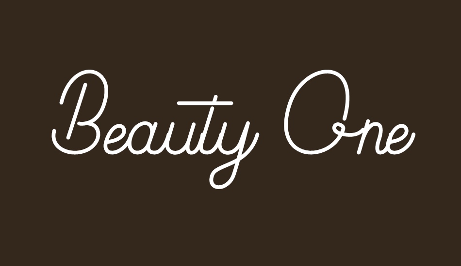 beauty-one font big