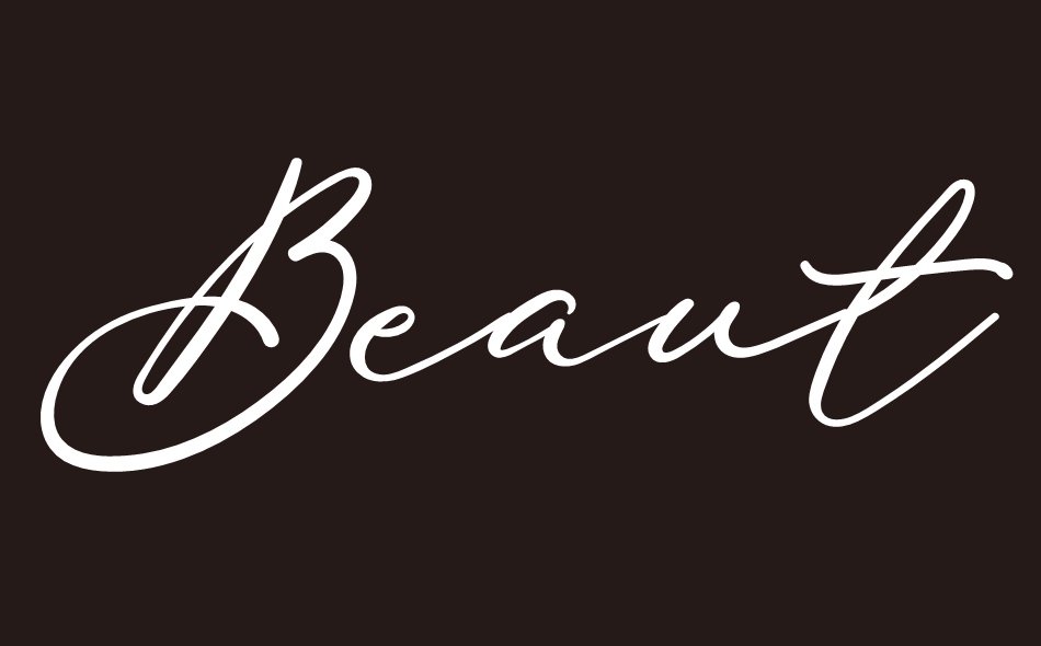 Beauty Satine font big