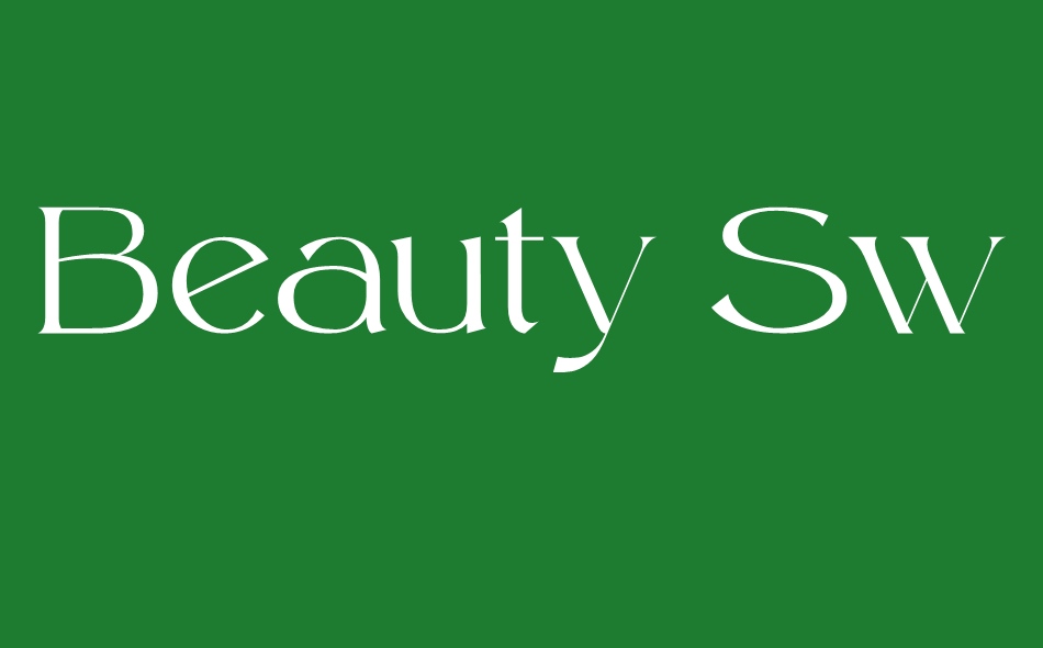 Beauty Swing font big