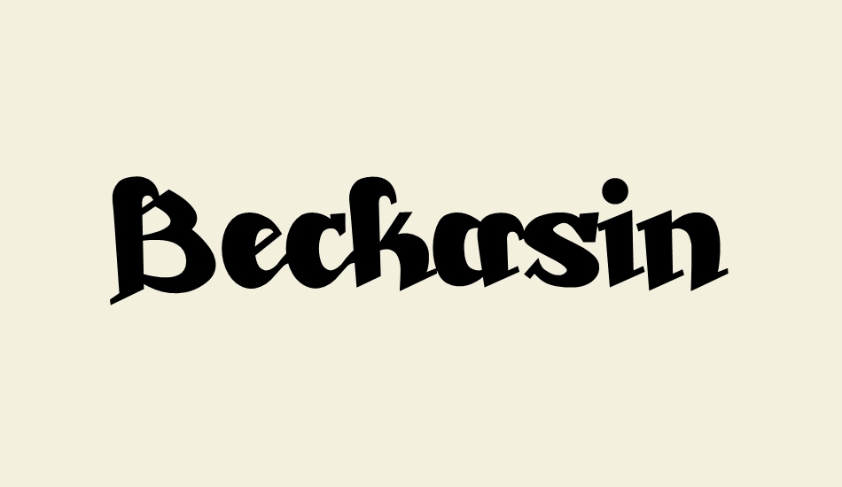 beckasin font big