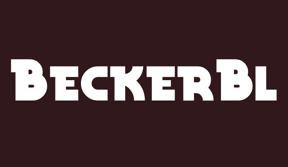 beckerblacknf font big